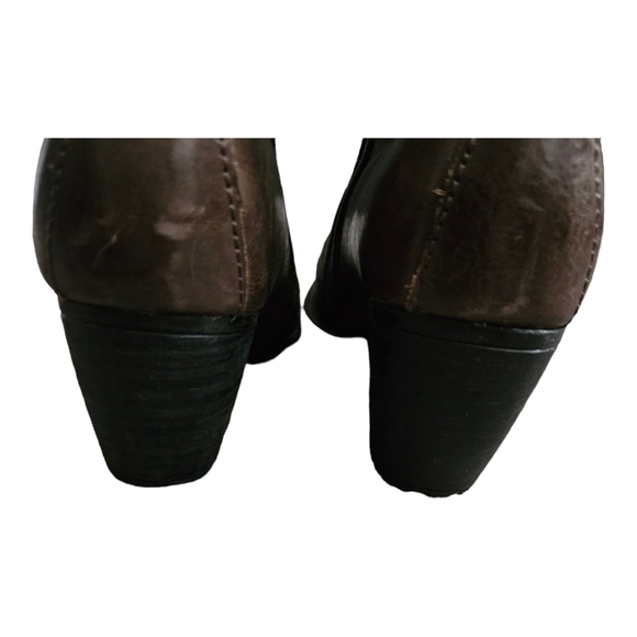 Born Rich Brown Leather Ankle Boots - Picture 4 of 7